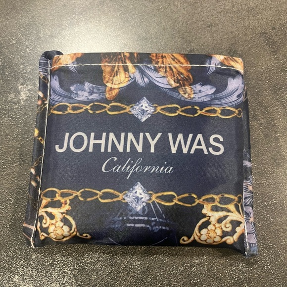 Johnny Was Handbags - NEW Johnny Was packable reusable Blue Lightweight nylon tote bag unisex